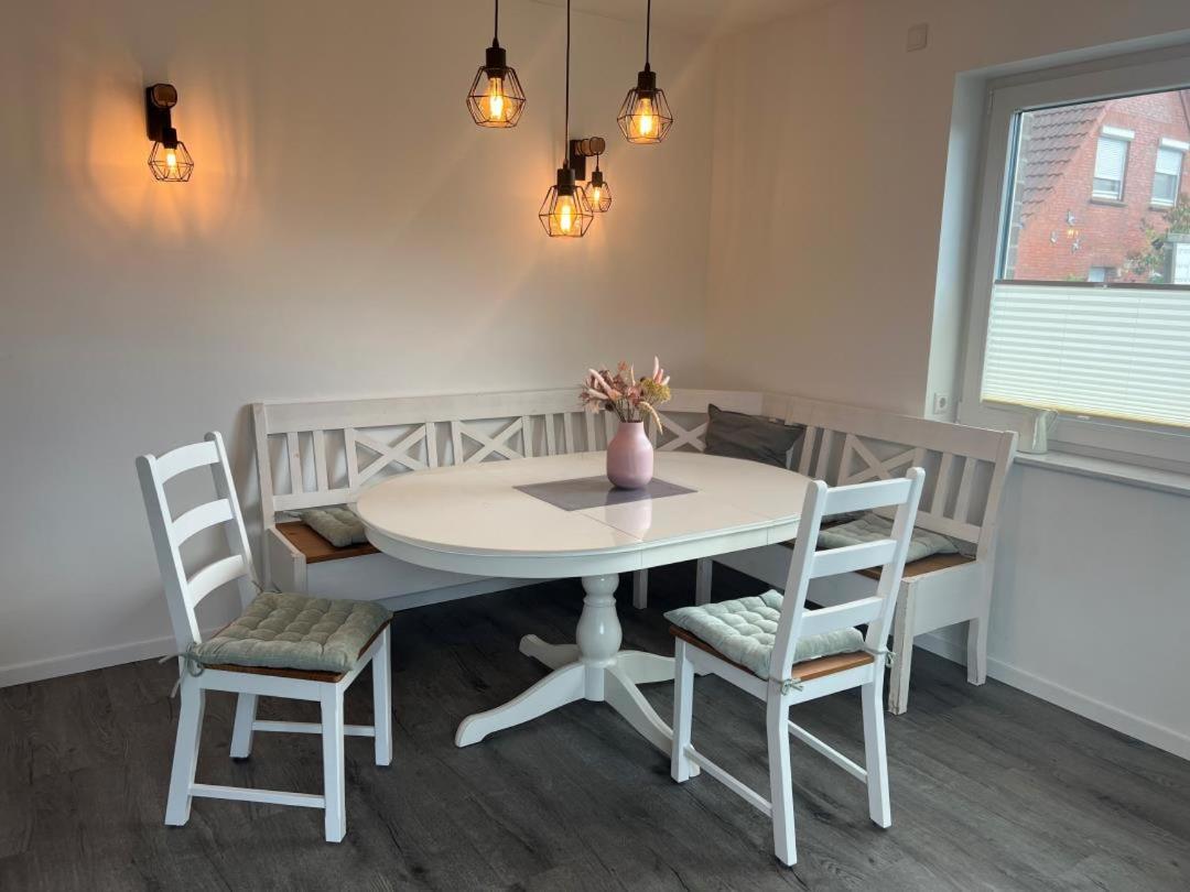 Neu Huus Up Hoecht Fewo 1 Dornum Exteriör bild